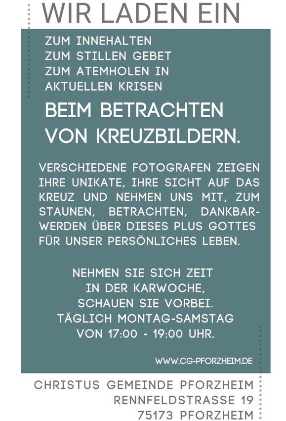 Fotoausstellung in der CG Pforzheim